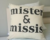 Mister and Missis - Pillow Cover