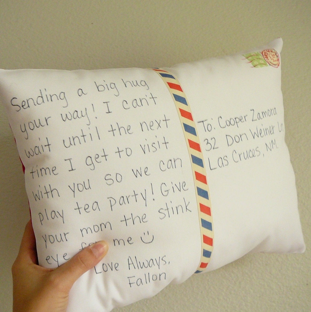 Personalize a Postcard Pillow