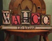 WaHoo Life is Good Inspirational Sign, celebrate graduation, new year's eve, anniversary or other special events