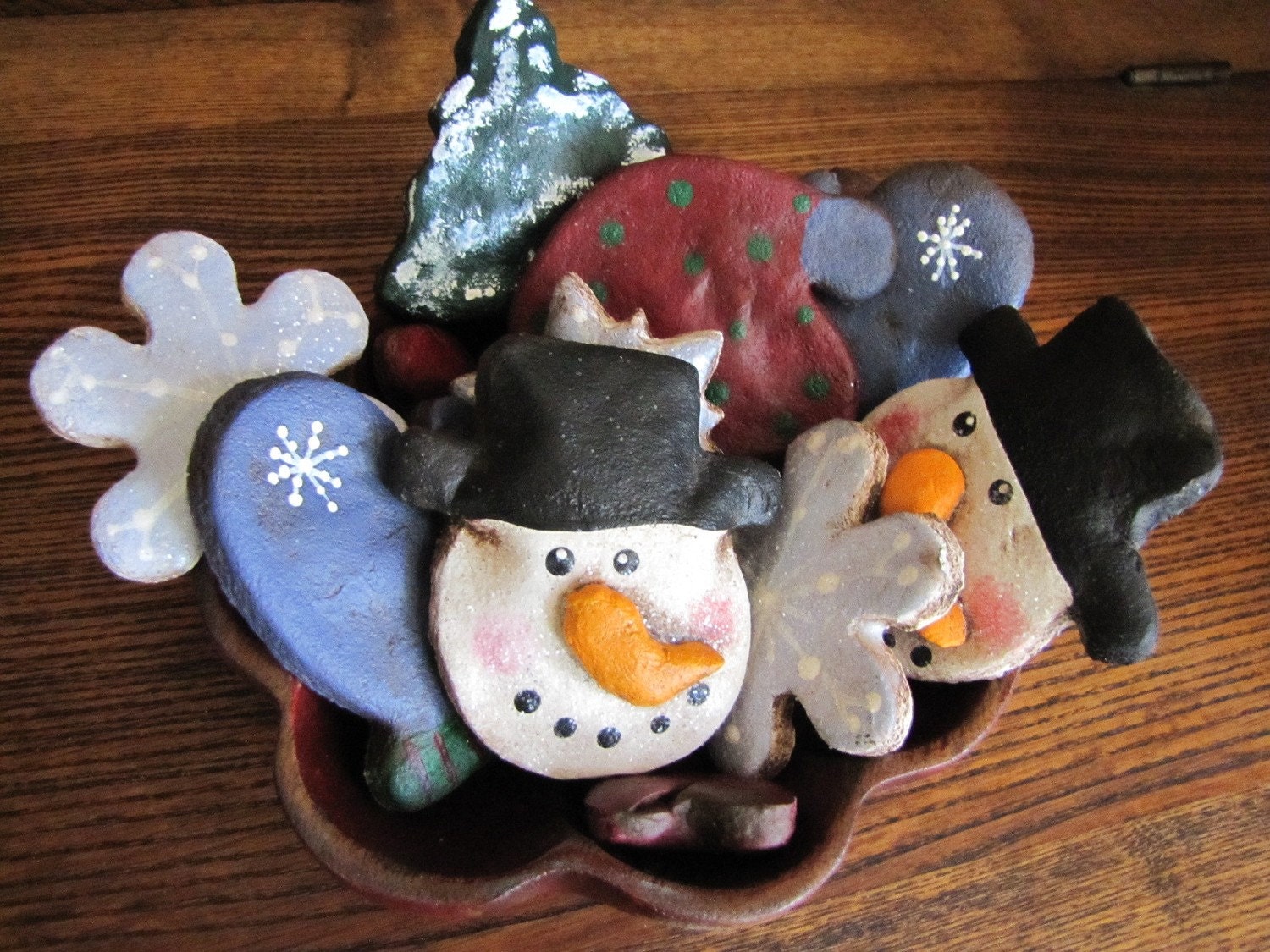 Salt Dough Bowl Fillers - Winter Mix