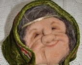 Spirit & Healing Doll Celtic Comfort Crone soft sculpture OOAK cloth doll