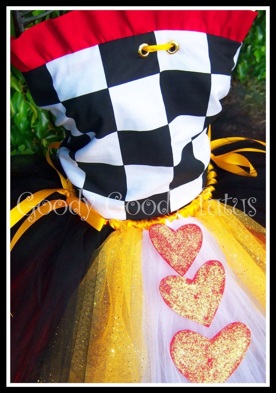 WONDERLAND SWEETHEART Alice in Wonderland Inspired Tutu Set with Corseted Top, Sparkly Crown and Wand
