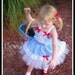 YELLOW BRICK ROAD Wizard of Oz Inspired Dorothy Tutu with Twirl Skirt, Corseted Top & Hairbow Clippies