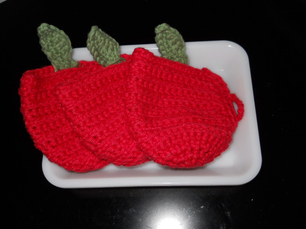 Crocheted Apple jacket- Closed Out Sale