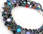 Bracelet - Swarovski Crystal - Northern Lights in Stained Glass