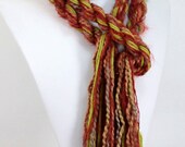 Super Long Skinny Scarf  - Fall II - Alpaca, Silk, Wool, Organic Cotton, Soy and Bamboo Luxury