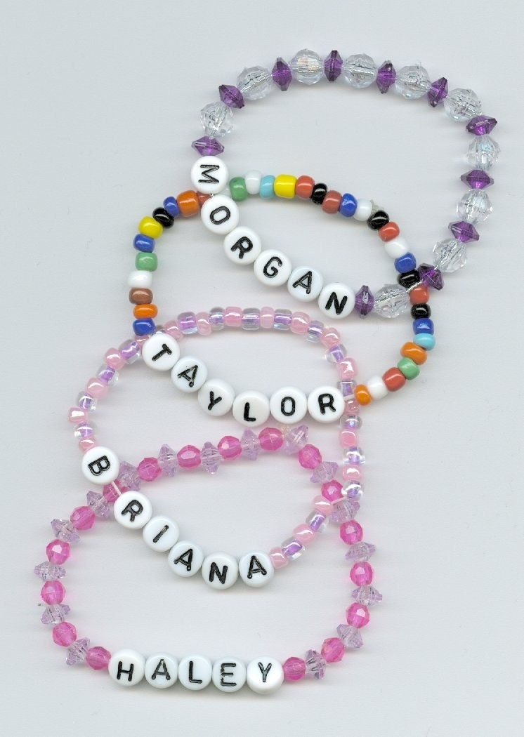 ANY NAME Custom Bracelet - Personalized Children's Beaded Jewelry