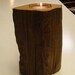 Giant Sequoia fence post Candle holder