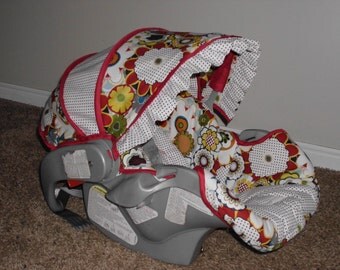 Items similar to Real Tree Pink/Brown Minky Dot Infant Car Seat Cover 5