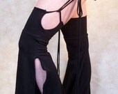 Black Aella Leg Cuffs with Shorts