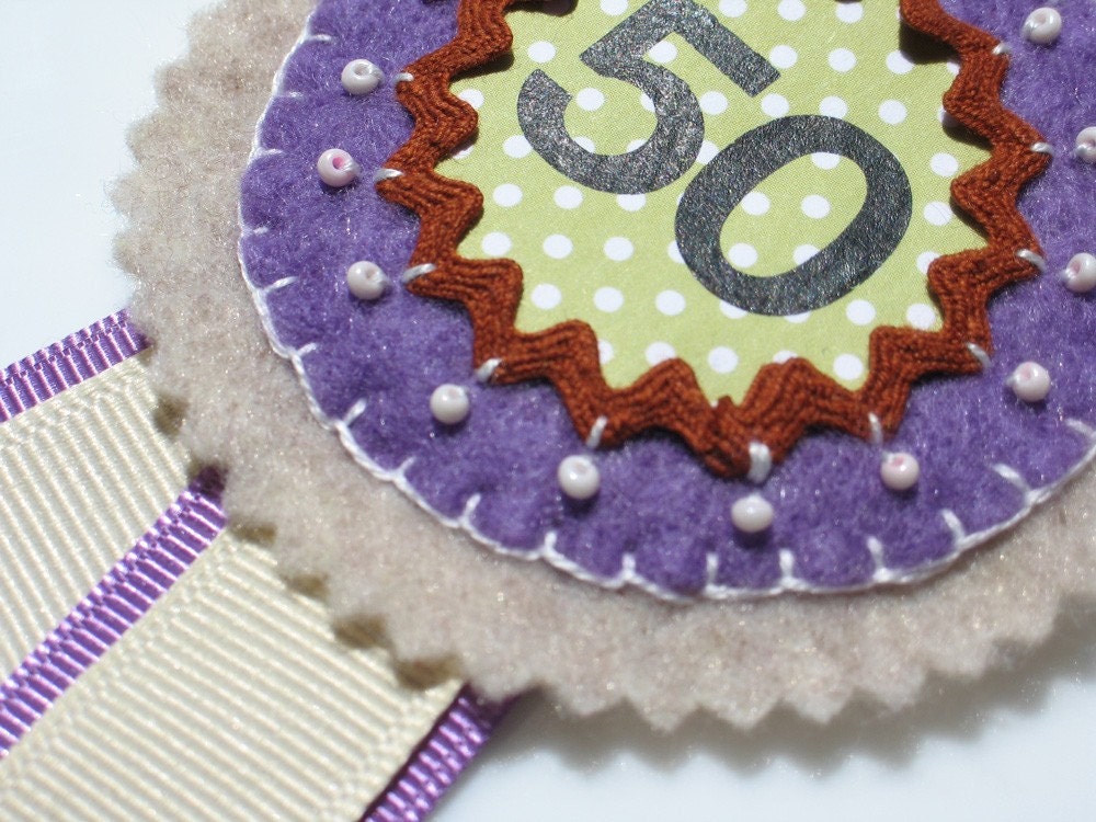 SALE - 50th birthday ribbon Il_170x135
