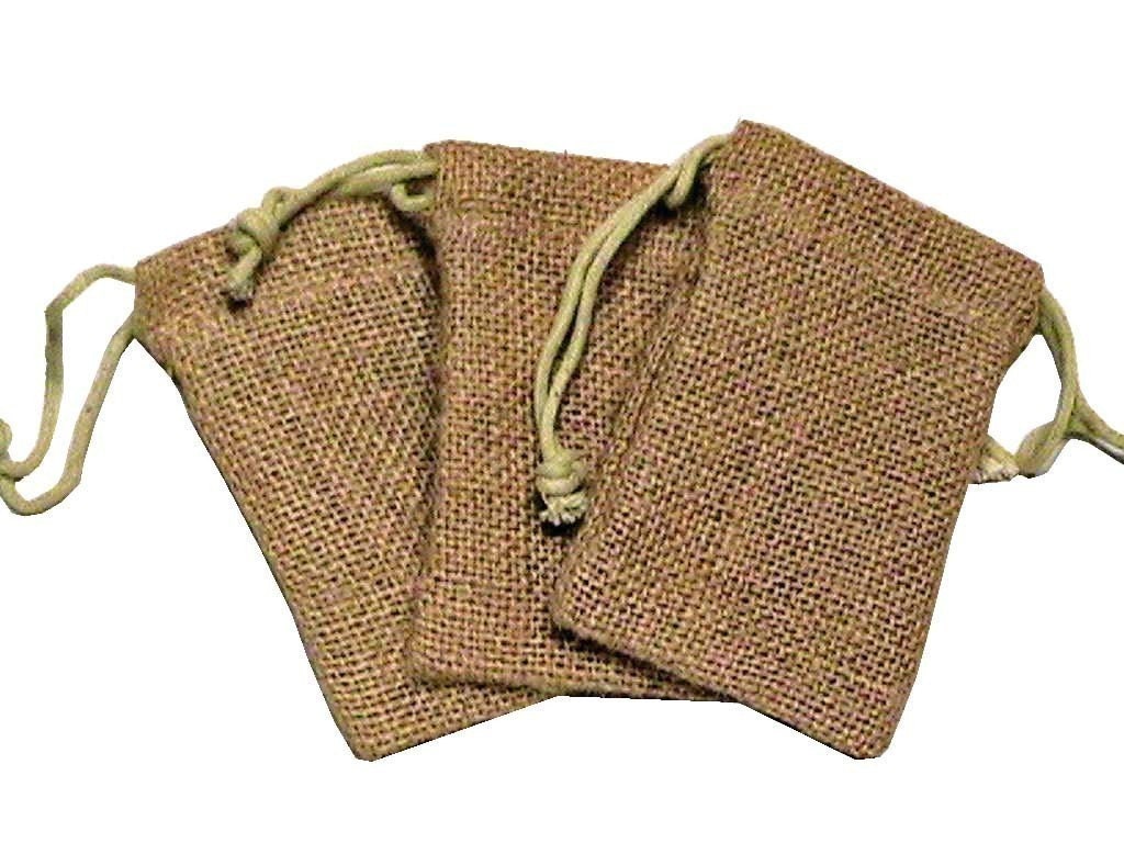 10 6x10 Organic Burlap Drawstring Bags - Great Craft Supply - Gift Wrap -  WEDDINGS- Storage- Gift Bags
