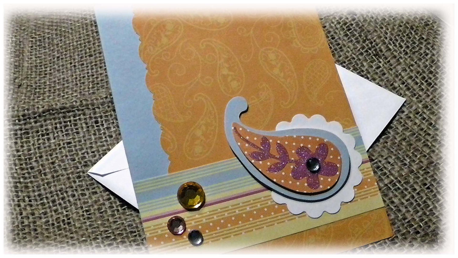 Paisley Greeting Card - Bright Spring Colors -Perfect for any Occasion