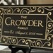 Personalized Family Name Sign Established Plaque Carved Engraved 11x18 FS