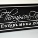Family Name Sign Established Sign Carved Painted Personalized Plaque 7x20