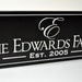 7x20 Carved Personalized Family Name Sign Custom Made Just for you. Makes a great wedding or anniversary gift