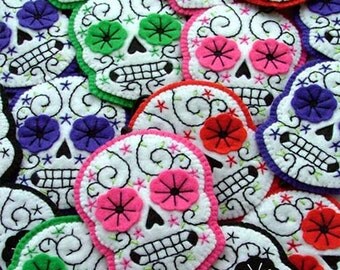 Sugar Skull Hair Clip Day of the Dead