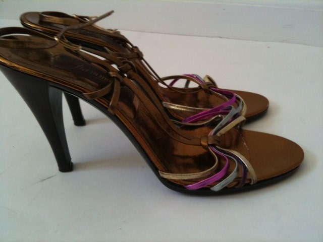 1970s Metallic Fiammante Disco pumps