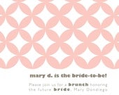 Wedding Announcement and/or Bridal Shower Invitation- Modern Lattice
