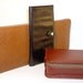 Vintage lot leather wallet portfolio travel kit ticket holder
