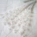 24 Triple White Pearl/Bead Spray Picks Bridal Wedding Fascinator Flower Hair Accessory