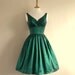 Emerald Green Taffeta Prom Dress - Made to Measure by Dig For Victory