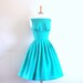 Aqua Blue Tiffany Prom Dress - Made to Measure - by Dig For Victory