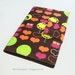 Nexus 7 or Kindle Fire (original) case / cover - Book style - Brown corduroy pink orange hearts owls green trees