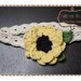 Flower Headband Crochet Pattern - SUNFLOWER - 601 --- Permission to Sell Finished Items