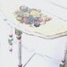 White Shabby Chic Romantic Cottage Antique parlor side table Furniture shabby roses by 3VintageHearts