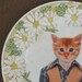 Tommy C., School Portrait - Altered Vintage Plate, small