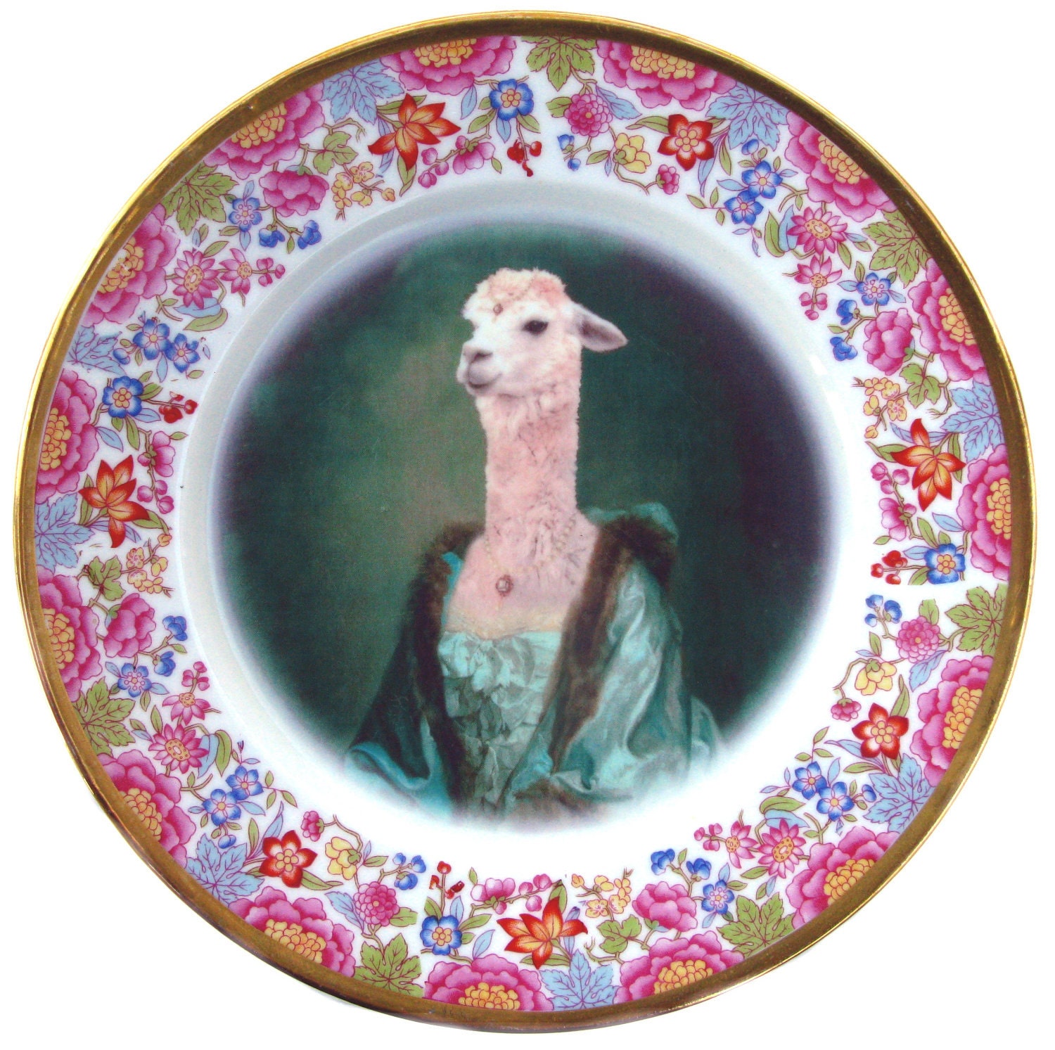 Imperatrice Vicugna - Altered Vintage Plate