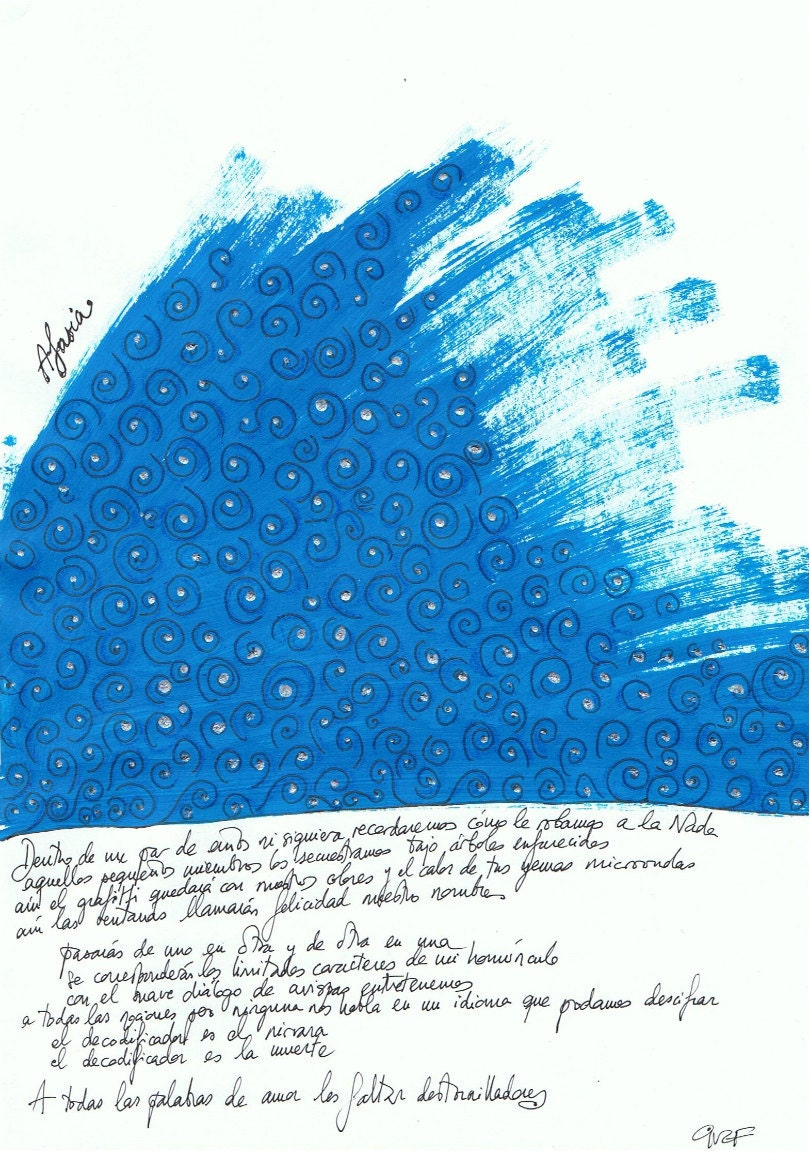 Afasia. Poema original ilustrado. Original Illustrated Poem.