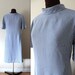 SALE 1960s Shift Dress / Mod Dress / Blue and White Houndstooth (l-xl)