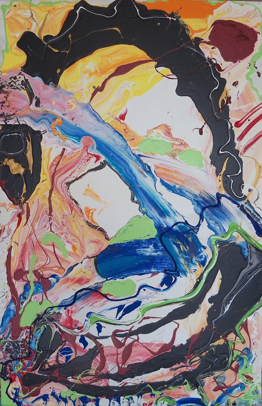 painting modern contemporary abstract original hand made