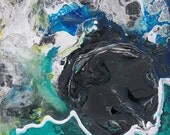 Galaxy Above Beyond Black Planet Space