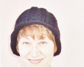 Hand Crocheted Hat-The Cloche in Black-Winter Accessories Winter Fashion Crochet Winter Hat
