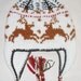 Handmade Hat Hand Knit Hat Earflap Winter Hat Deers Patterned