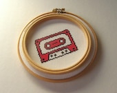 Tape Cassette Counted Cross Stitch Kit