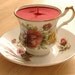 Teacup Candle - Royal Minster China Roses Bone China Soy Wax Tea Cup Candle - your choice scent