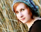 Sweetheart Slouchy Multicolored hat with Organic Cotton---SALE