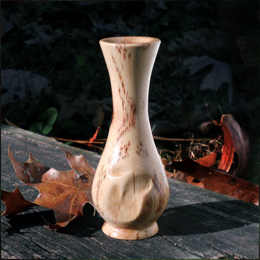 Small Vase from Wormy Pecan