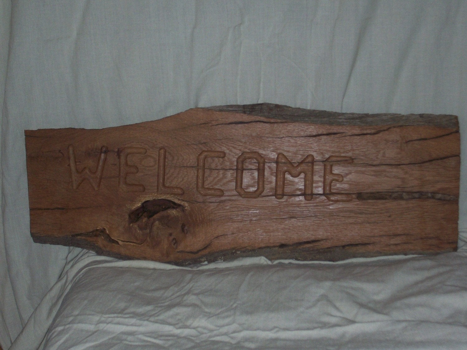 home decor, office, outdoor, sign, wall decal, wall hanging lawn ornament, primitive, door hanger, wood, welcome, chicago, oak, Welcome sign