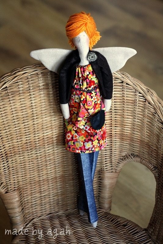 Custom OOAK Fabric Doll Made To Order