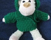 10 1/2 inch crochet teddy bear hoodie