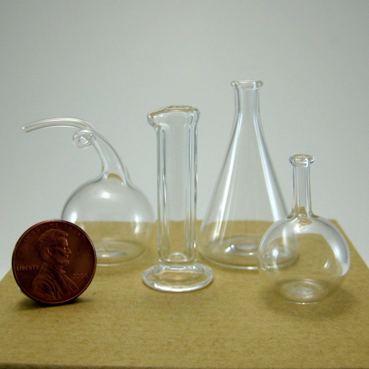 Miniature Chemistry Set Hand Blown Glass by kivaford on Etsy