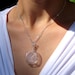 Teal Bottle Necklace, Hand Blown Glass