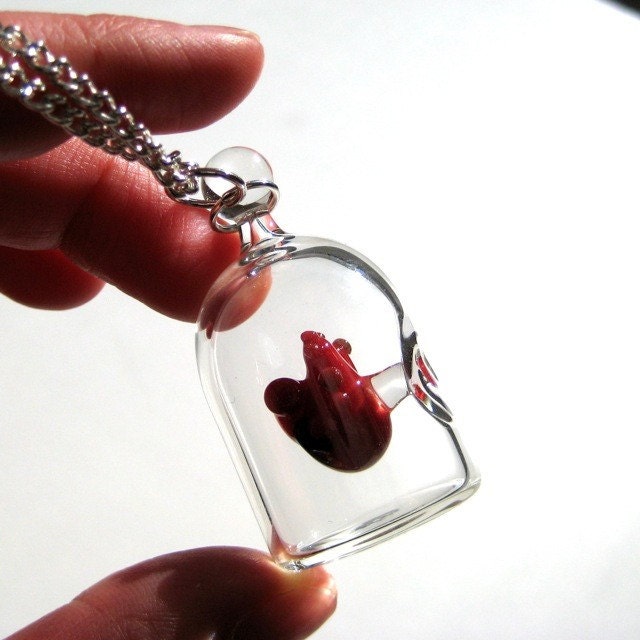 Anatomical Heart Jewelry - Necklace - Heart in a Jar