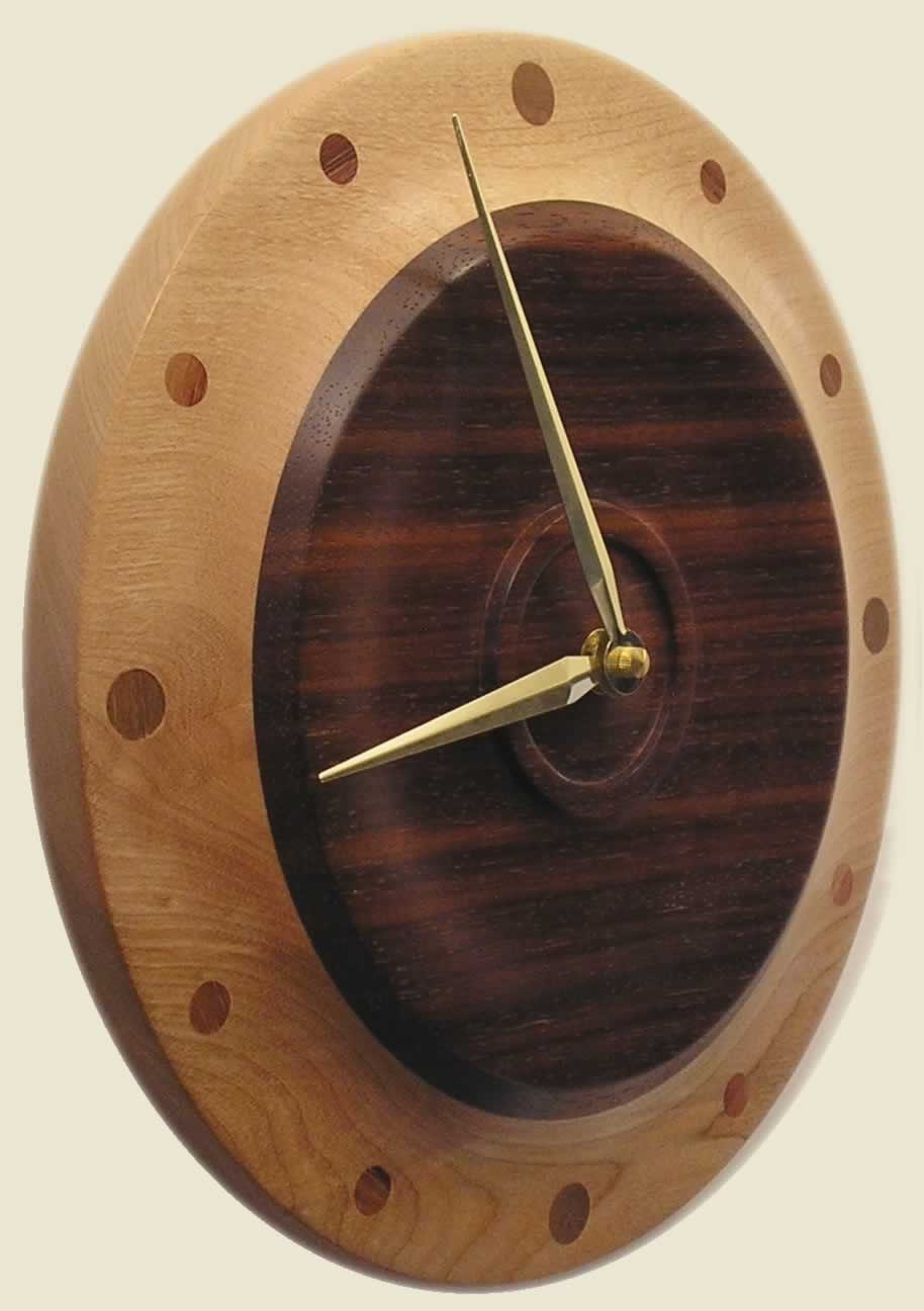 25% off Natural beauty clock made with Birch and Padauk