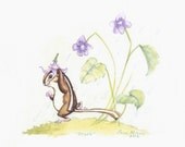 Drizzle- A digital print from an original watercolor by Terri Nelson